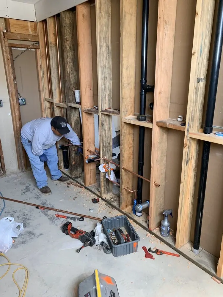 Commercial rough-in plumbing for Gas Line Repair in Porterville